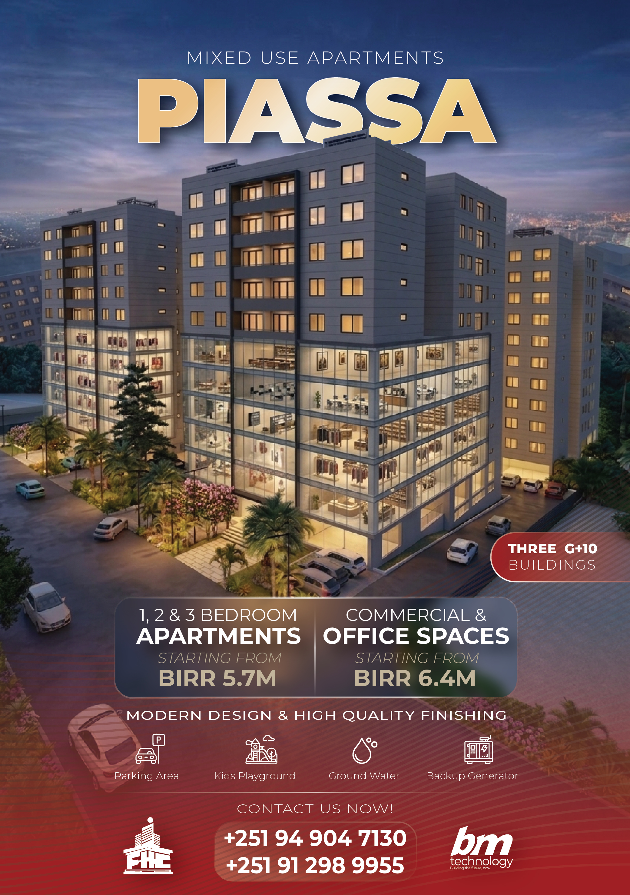Piassa mixed-use development render